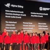 La délégation ski alpin, ce jeudi 6 mars à Sion